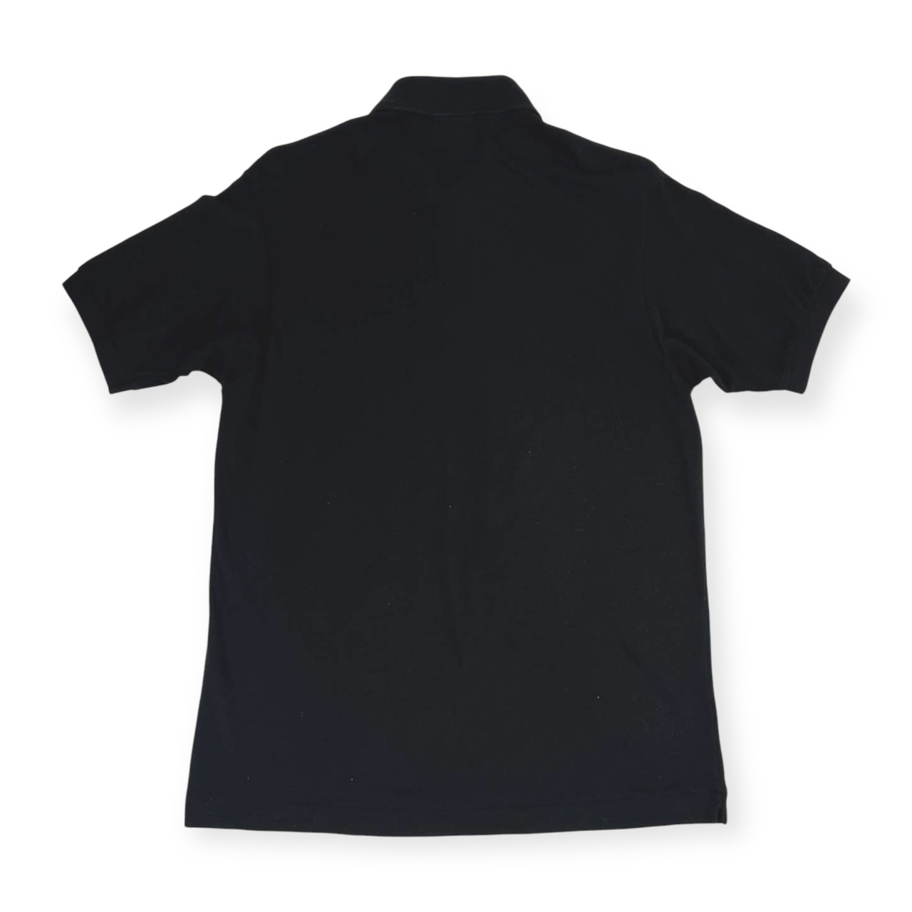 90s LACOSTE ラコステ 鹿の子 半袖 ポロシャツ 4/ブラック メンズ ビンテージ