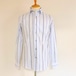 Diagonal JQ Stripe Shirts　Blue