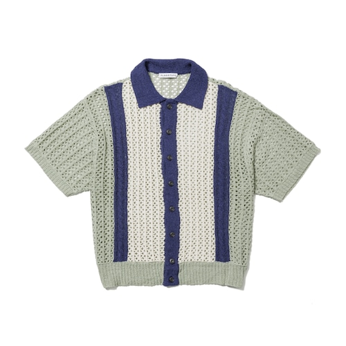 F-LAGSTUF-F STRIPE SUMMER SWEATER (GREEN)