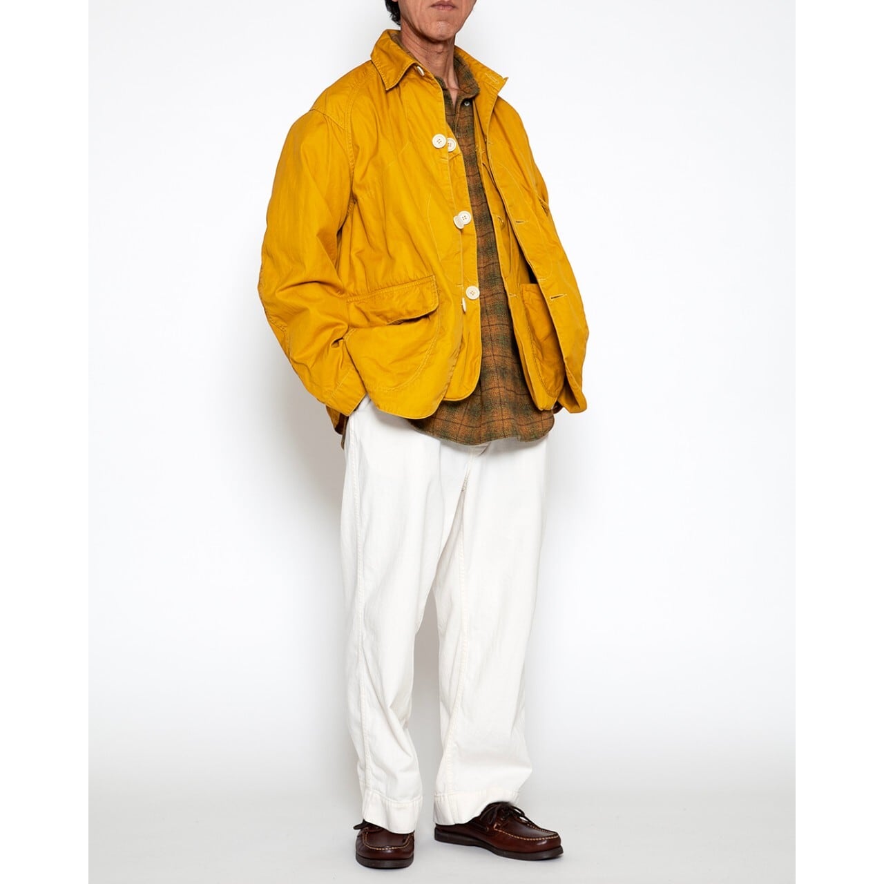 THE CORONA UTILITY / GAME JACKET COMBED YARN GABARDINE w/BIO-WASH
