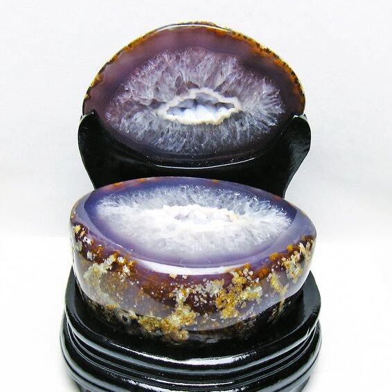 2.7Kg トレジャーメノウ アゲート ジオード 台座付属 一点物 175-1502