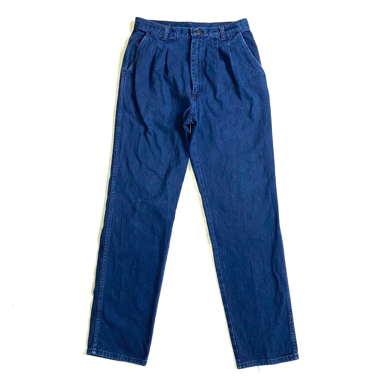 80年代 USA製 Wrangler ラングラー 2タック ワイド テーパード デニム  