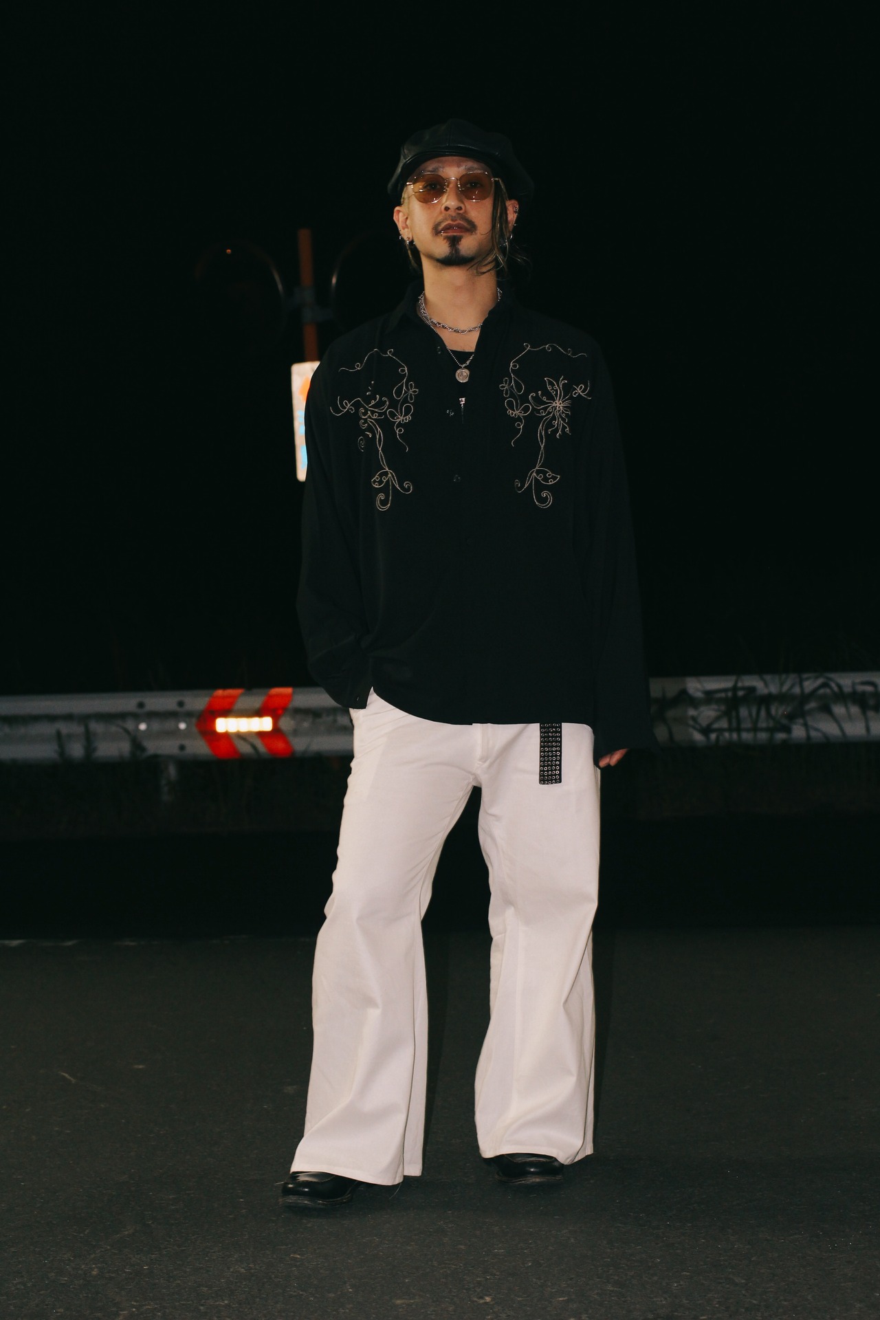 Abstract Cross Dolman Shirt