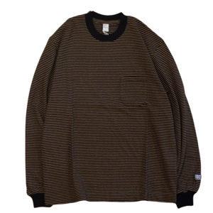 ENDS and MEANS／Horizontal Stripe L/S Tee
