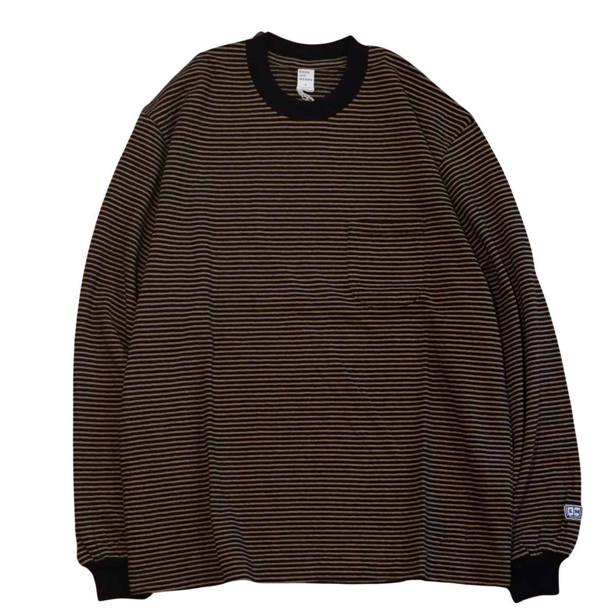 トップス ENDS and MEANS Horizontal Stripe L/S TEE ENDS and MEANS/Horizontal Stripe L/S Tee | CAMILOTA