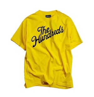 THE HUNDREDS / FOREVER SLANT LOGO T-SHIRT / YLW / BLK