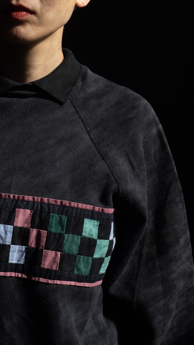 "TULTEX" '90s vintage Multi checkered pattern sweat