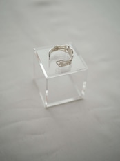 RITSUKO KARITA - Silver Ear Flat Ring :Silver|small article/耳飾りの記憶/Silver925