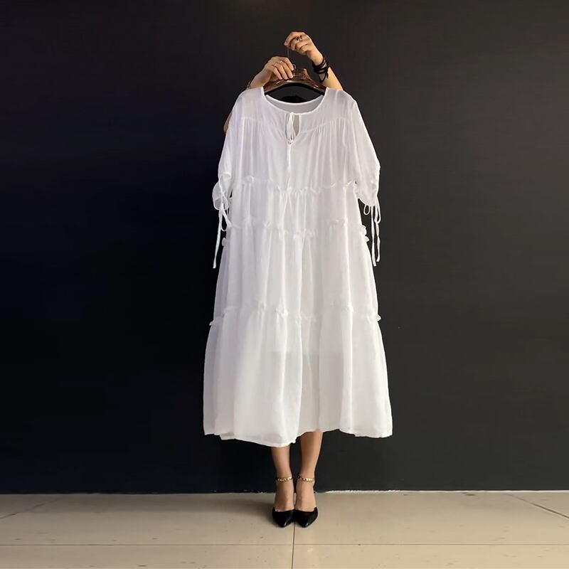 サマースタイルルーズ半袖スリーブ ショート ハーフスリーブ 大きめサイズ 夏物 スカート ミックスインファッション97541390844