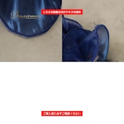 社交ダンス 衣装 ICHIOKU イチオク トップス ブラウス レッスンウェア ブルー系 バラ柄 花柄 植物柄 フリル オーガンジー生地 青 白 水色 黒 キラキラ ラメ感 透け感 シースルー チュール 長袖 ネイビー系 ホワイト系 ブラック系 シルバー系 チョーカー チョーカー付き