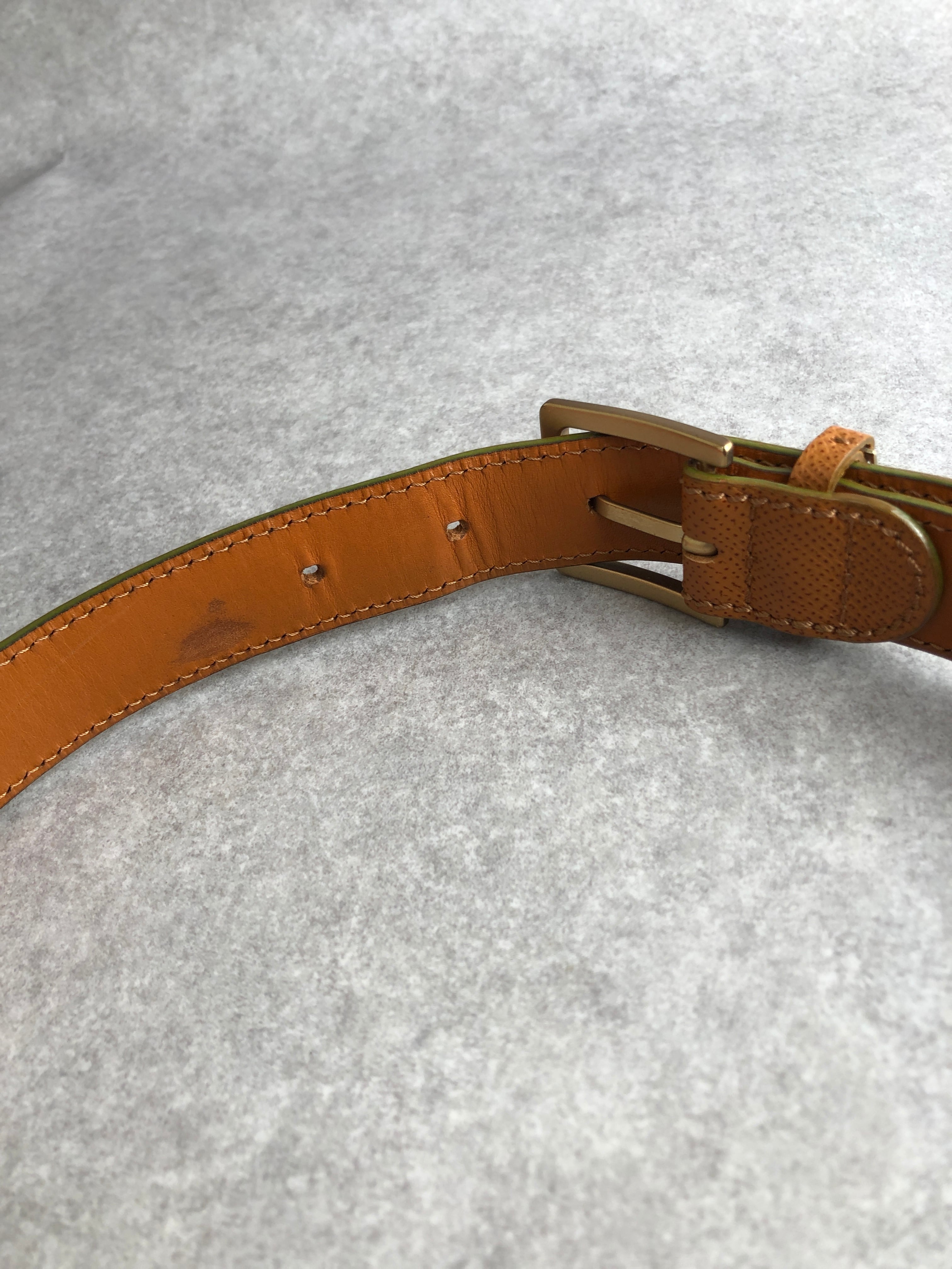 CHANEL シャネル ベルト ブラウン ロゴ レザー vintage ヴィンテージ