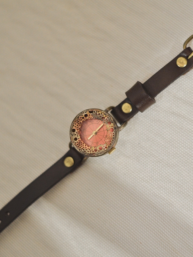 Antique Watch / Mitu / RED × DARK BROWN
