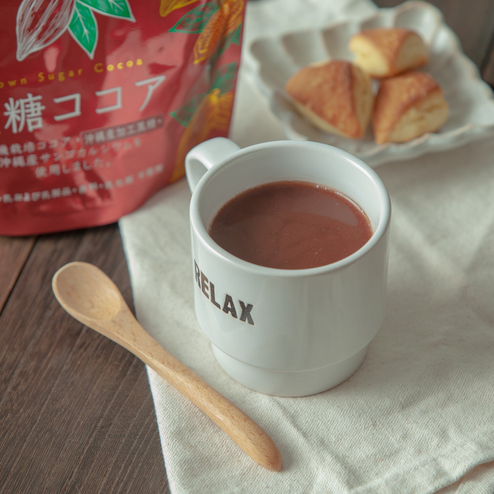 黒糖ココア（120g） 沖縄県産のサンゴカルシウム入 | 黒糖菓子本家