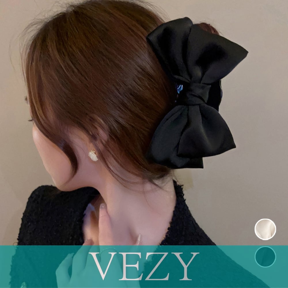 ビッグリボン ヘアクリップ リボンクリップ 韓国風 リボンバレッタ