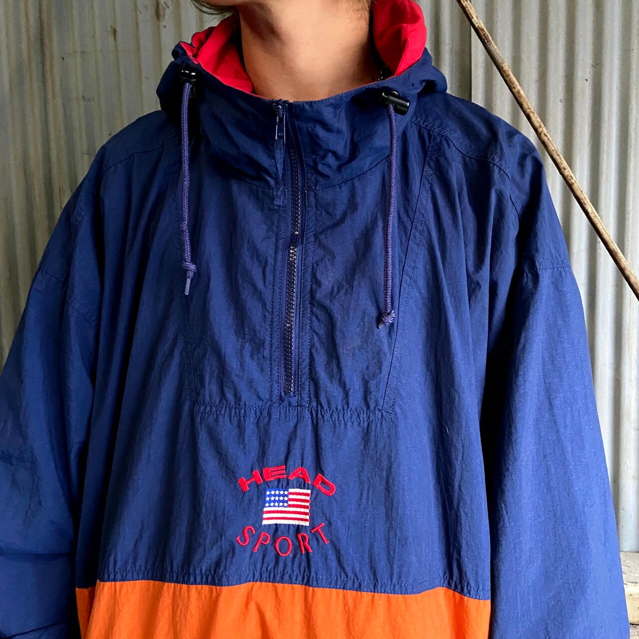 【Dickies】90's ハーフジップ ナイロンアノラックジャケット A336