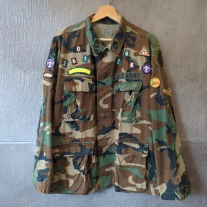 ［USED］80s U.S.ARMY Special Patch Military Shirt  M-R