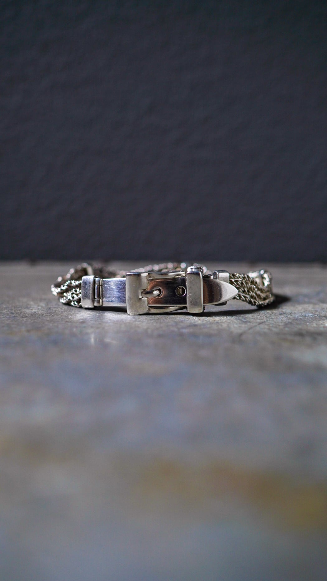 【VINTAGE】TIFFANY&Co. ティファニー ベルトバックルクラスプ ロープ ブレスレット 《シルバー925 ヴィンテージ オールド メンズ レディース》