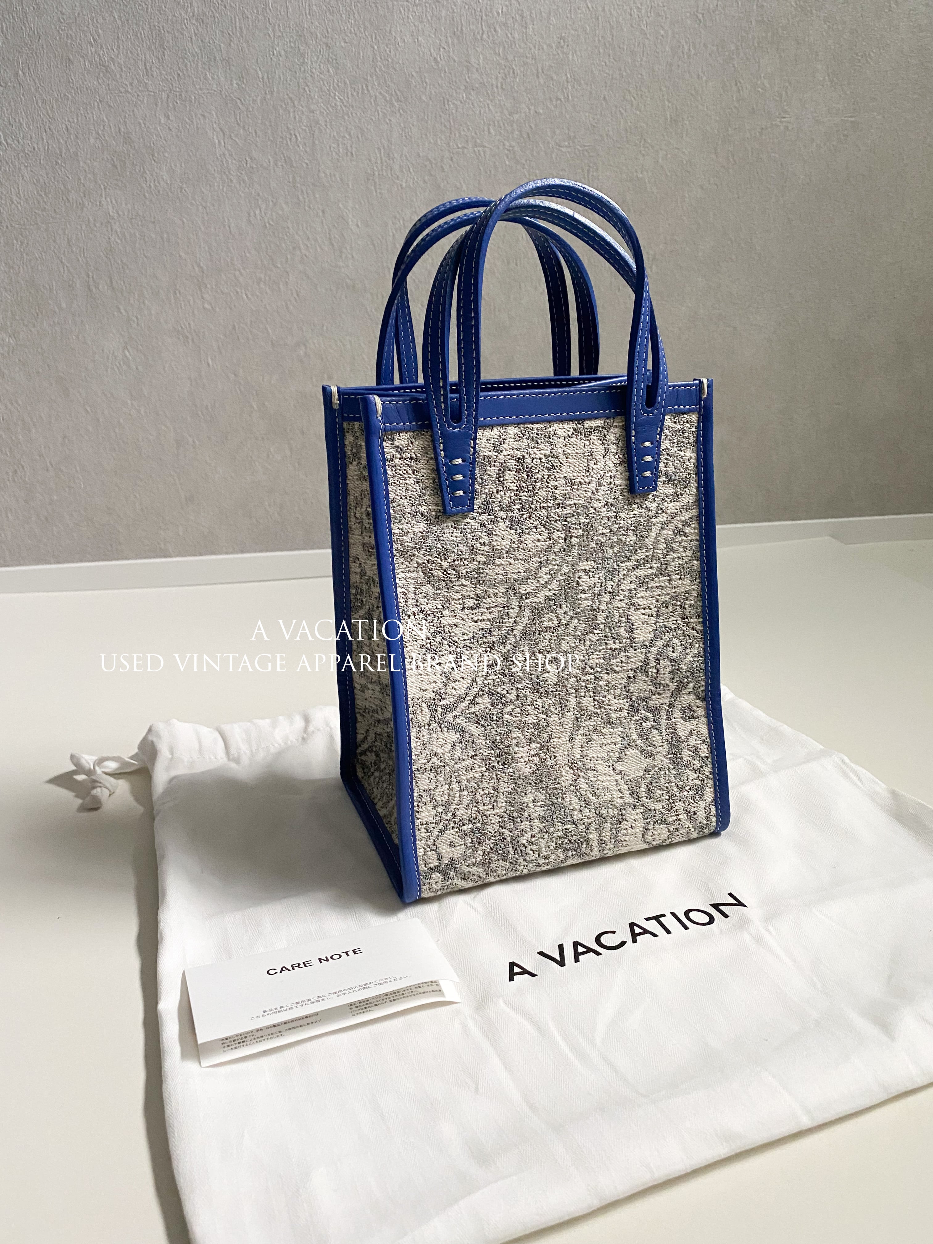 A VACATION TANK ペイズリー トートバッグ A VACATION / CARAMEL