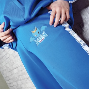 ジャージズボン　ブルー