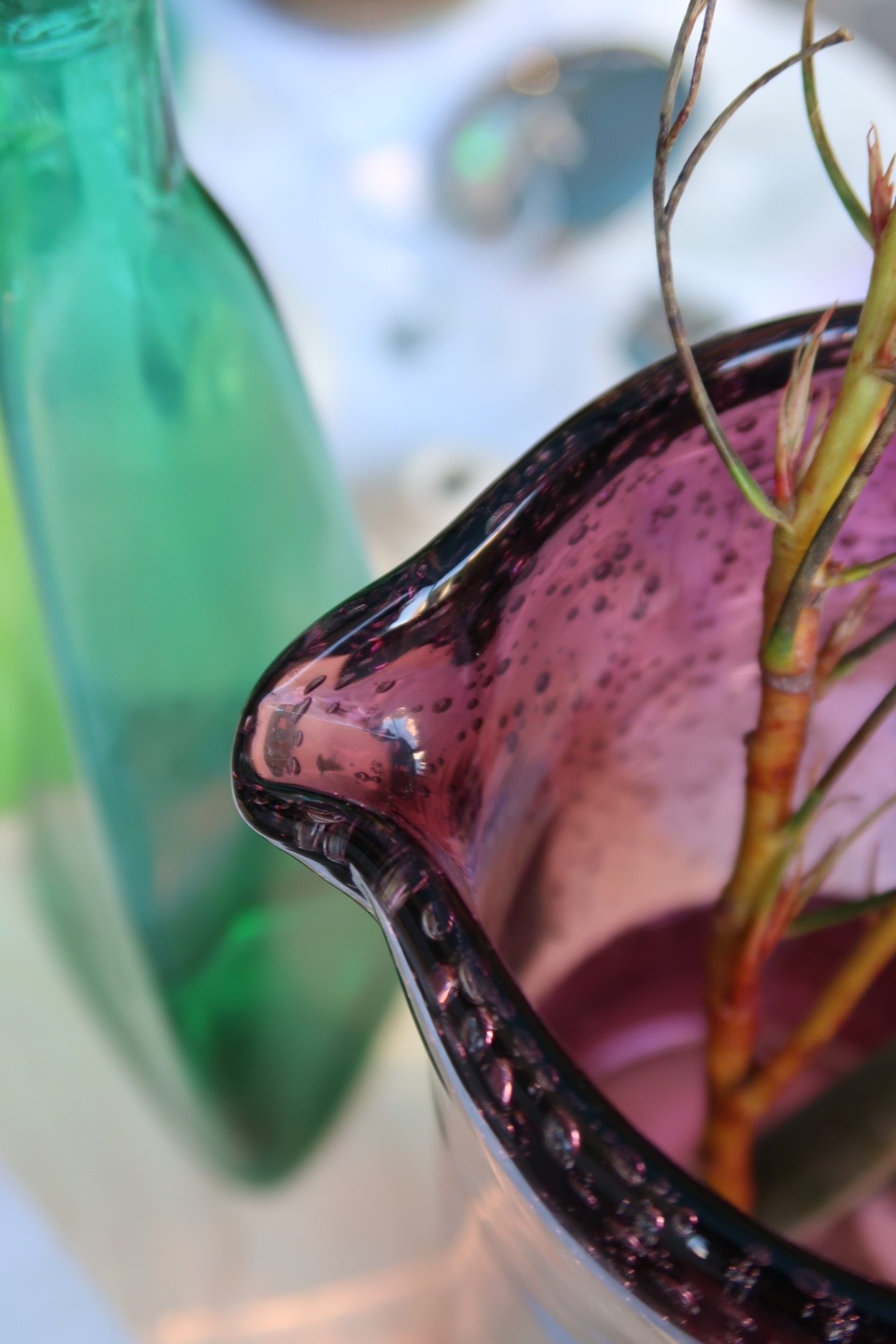ぽこぽこパープルの花瓶