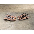 PLAKTON(プラクトン) Cross Strap Flat Sandals