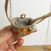 Vsb-40004 Emb beige bag brooch set