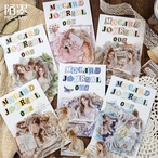 手帳時間を楽しむ霧面PETシールセット　20種40枚入り　手帐女子图鉴（Handheld Women's Catalog）シリーズ【陌墨(MO-CARD)】[MC-42]