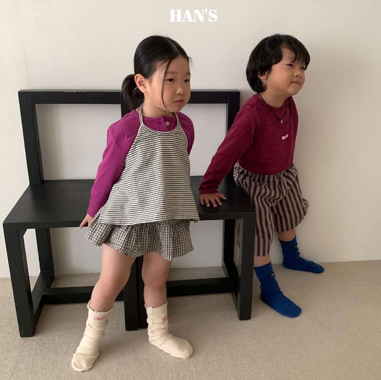 【取寄/韓国直送】Hans ストライプパンツ|秋服|韓国子供服|26/AT