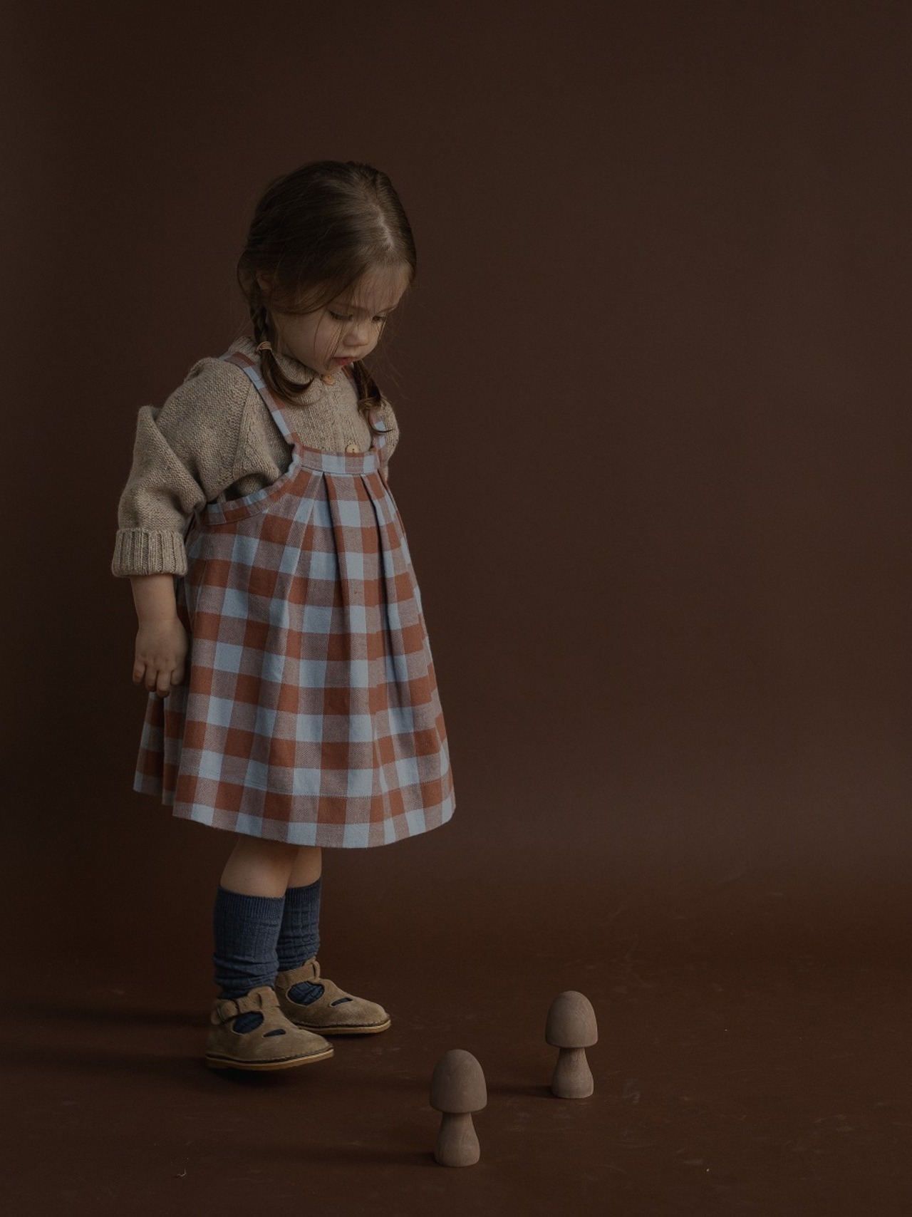 ORGANIC ZOO　Maple Gingham Tribe Skirt