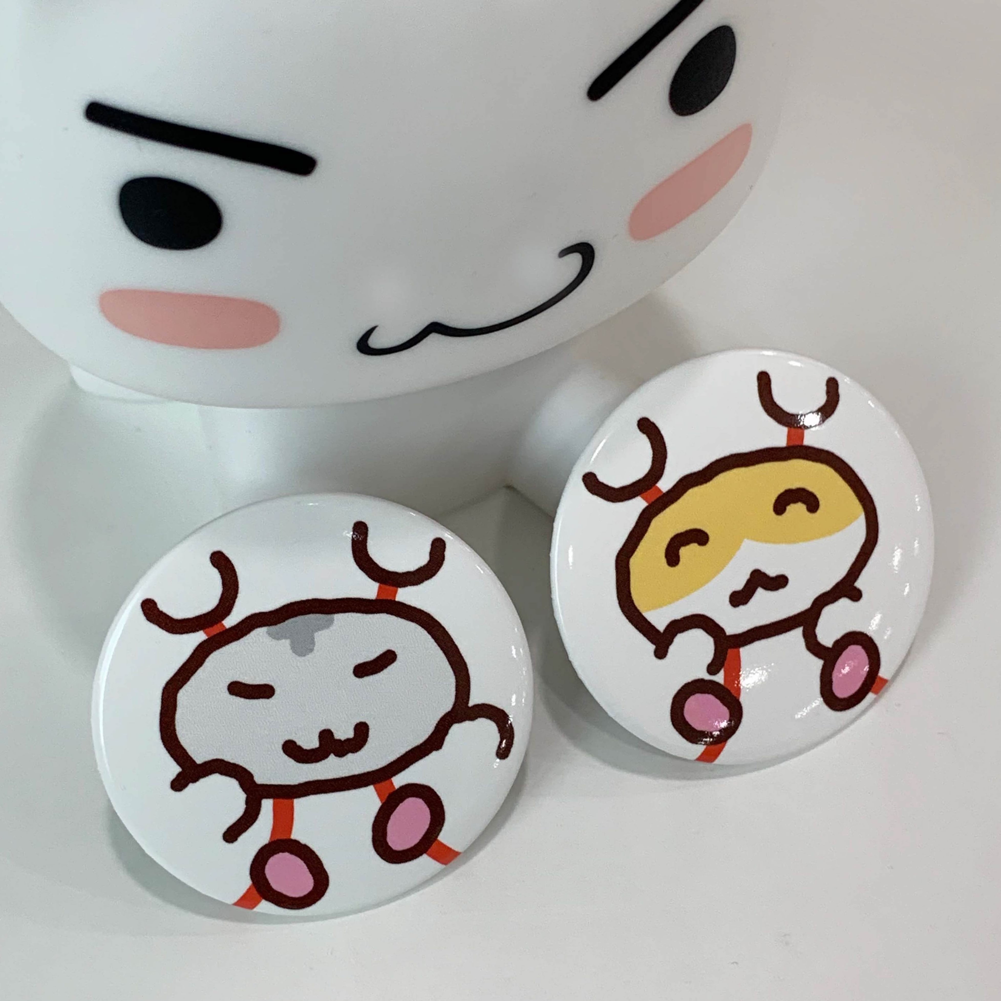 HEEHEECLUB] 野球ハムスター 缶バッジ セット（2個入り） | moim