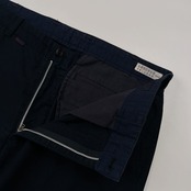 Papas パパス ピケ風 コットン パンツ ストレッチ ボトムス サイズ 50 (L) /メンズ/ネイビー/薄手