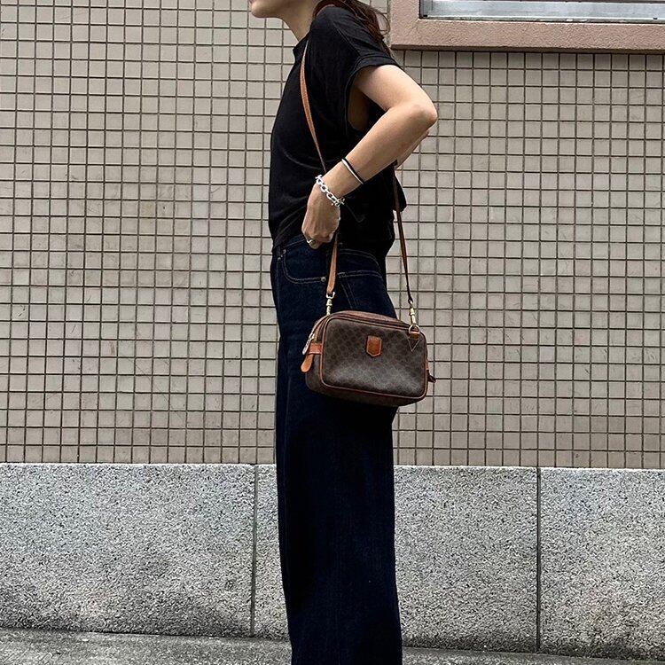 ◇良品◇ CELINE ショルダーバッグ マカダム柄-