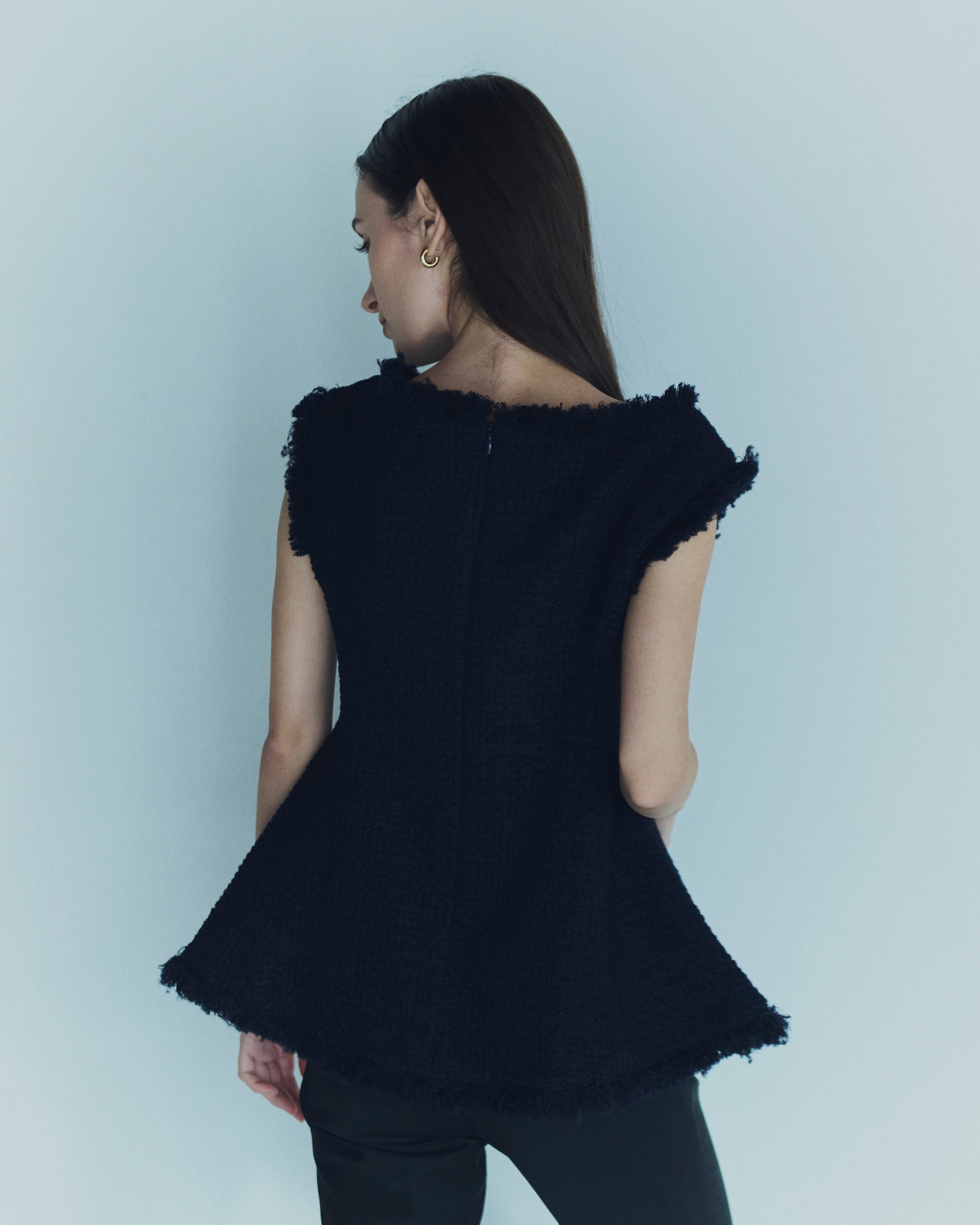 Original Tweed peplum tops | Bluelea