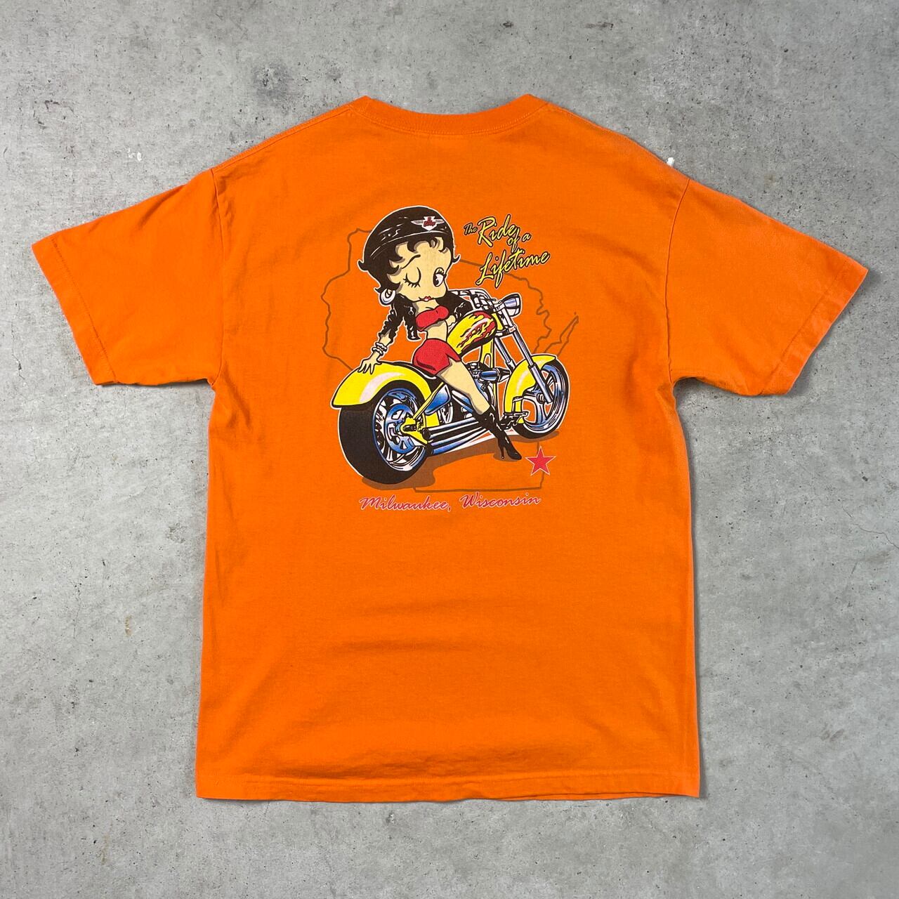 BettyBoop ベティブープ フロントバック総柄Ｔシャツ