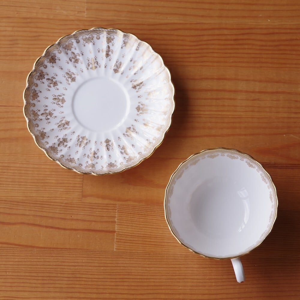 Spode プレート セット 茶 フルール