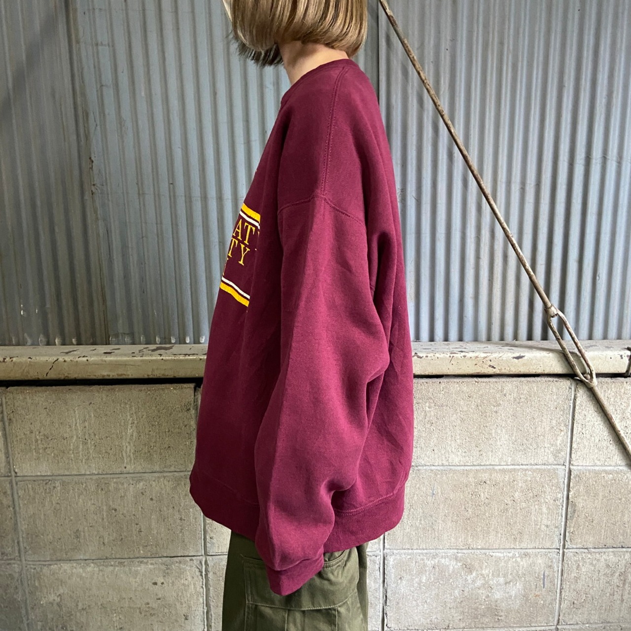 90年代 USA製 JANSPORT カレッジロゴ スウェットシャツ トレーナー 