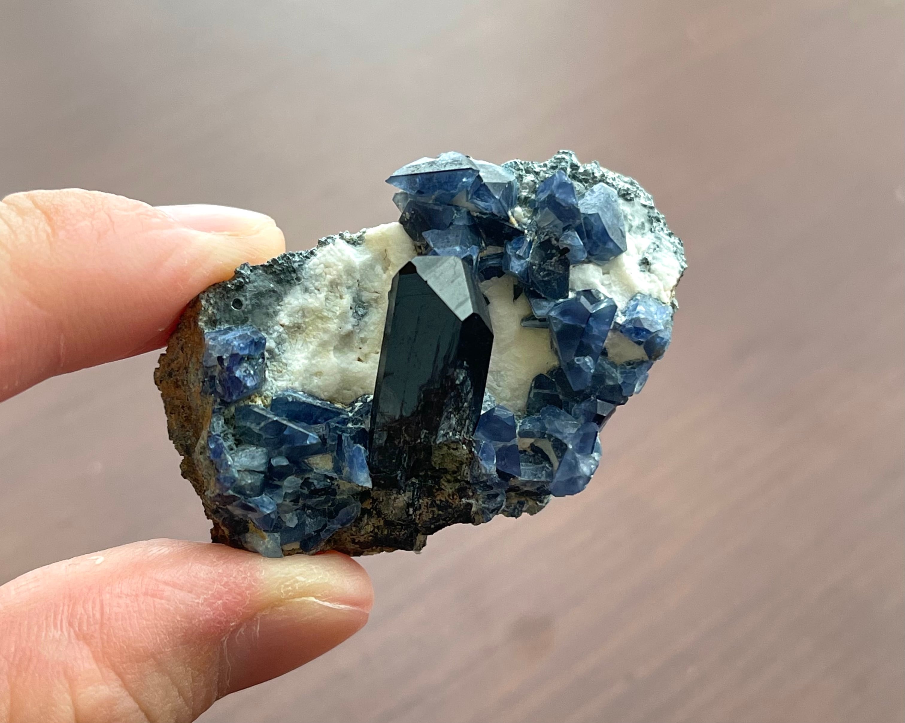 ネプチュナイト / ベニトアイト【Neptunite with Benitoite】アメリカ