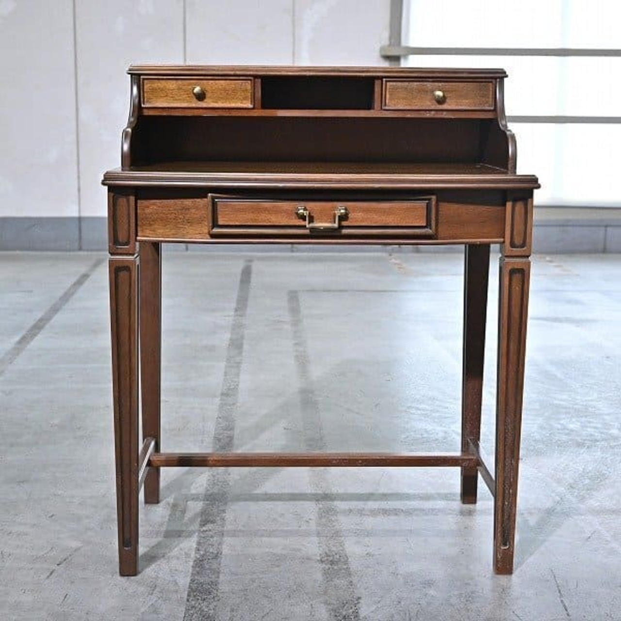 maruni 17万 地中海ロイヤル「デスク72」ビーチ 天然木 R&D ブナ 収納 机 引出し リビング 寝室 玄関 ダイニング インテリア マルニ木工【 中古家具/中古インテリア/USED家具ユーズド家具/リサイクル】