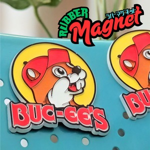 ✨️冷蔵庫には必需品(⁠灬⁠º⁠‿⁠º⁠灬⁠)⁠♡✨️【 Rubber Magnet ラバーマグネット 】Buc-ee's（ バッキーズ ）/ VINTAGE風 / マグネット〚アメリカン雑貨 アメトイ〛