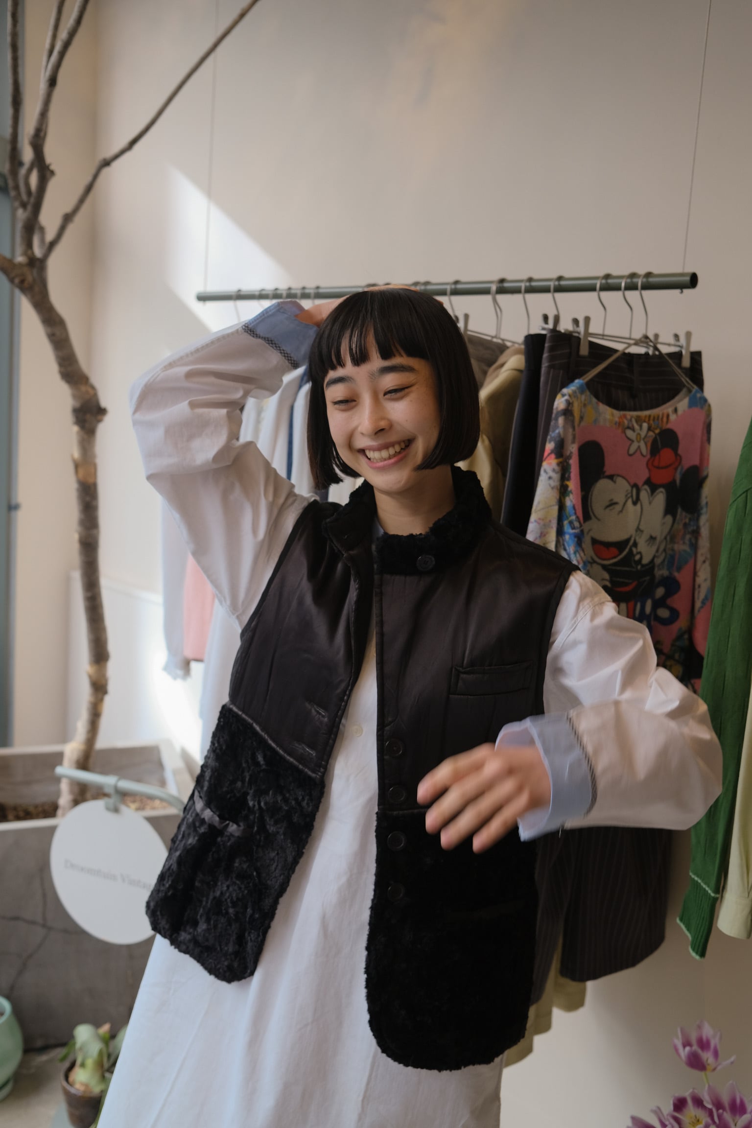 SONIA RYKIEL ブラックファーベスト