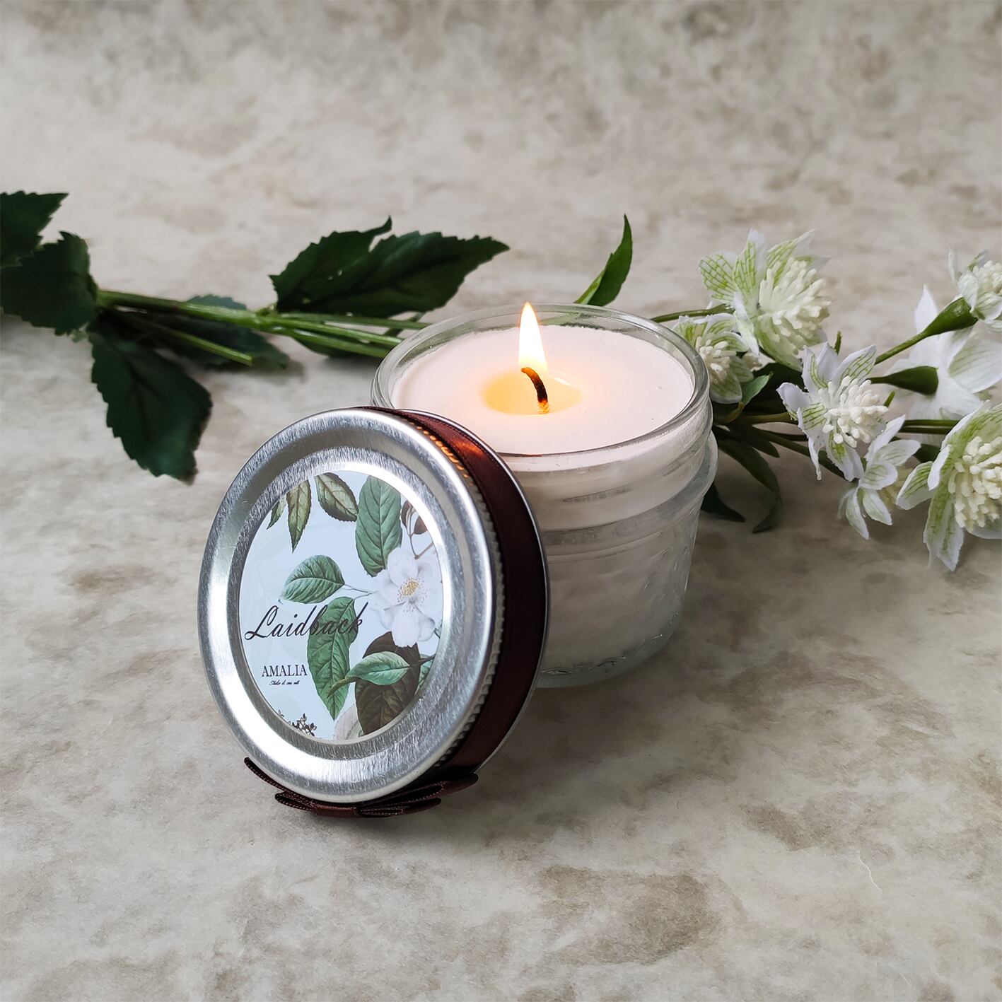 アロマソイワックスキャンドル ローズ | AMALIA studio