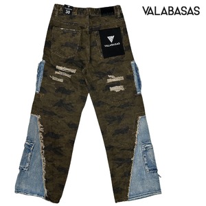 VALABASAS「"Suggestion" Baggy Cargo Pants Camo×Blue」