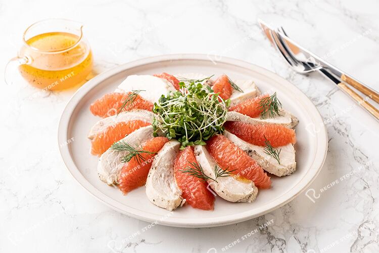 SC_A_0003_鶏むね肉とグレープフルーツのカルパッチョ | Recipe Stock