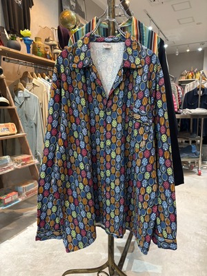 1990s Euro ジオメトリック柄 スリーピングシャツ