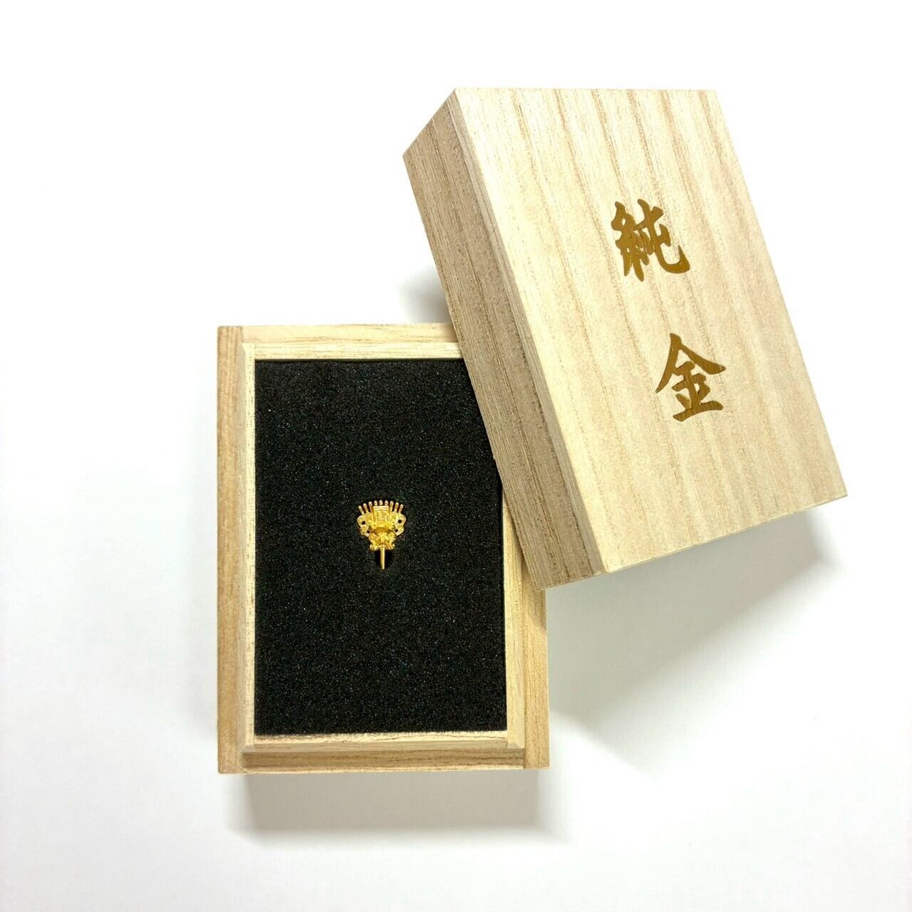 純金 『熊手』モチーフ 約 0.1g (極小) 指先サイズの芸術品 JUNGOLD