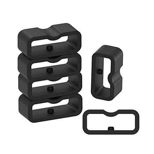 【努力特価】6個パックのファスナーリング。Fitbit Luxe/Inspire 3/Inspire 2/Inspire/Inspire HR/Ace 2/Ace 3バンドキーパーに対応。シリコン交換用時計バンドループ/ホルダー/リテーナー。