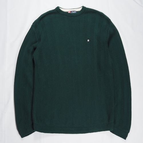 Chaps コットンニット グリーン Lサイズ