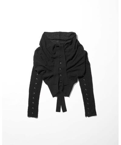 25AW】MUKCYEN ムッシャン / deformed knit cardigan / ニット