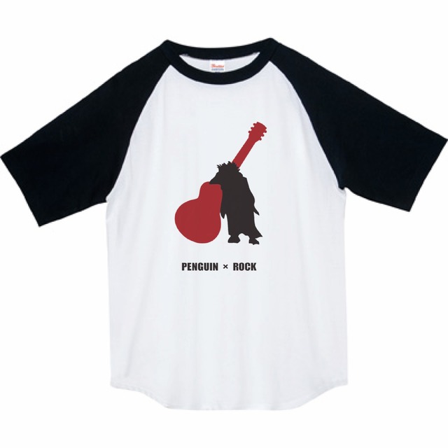 PENGUIN ROCK ロゴ　3/4スリーブ　ラグランTシャツ