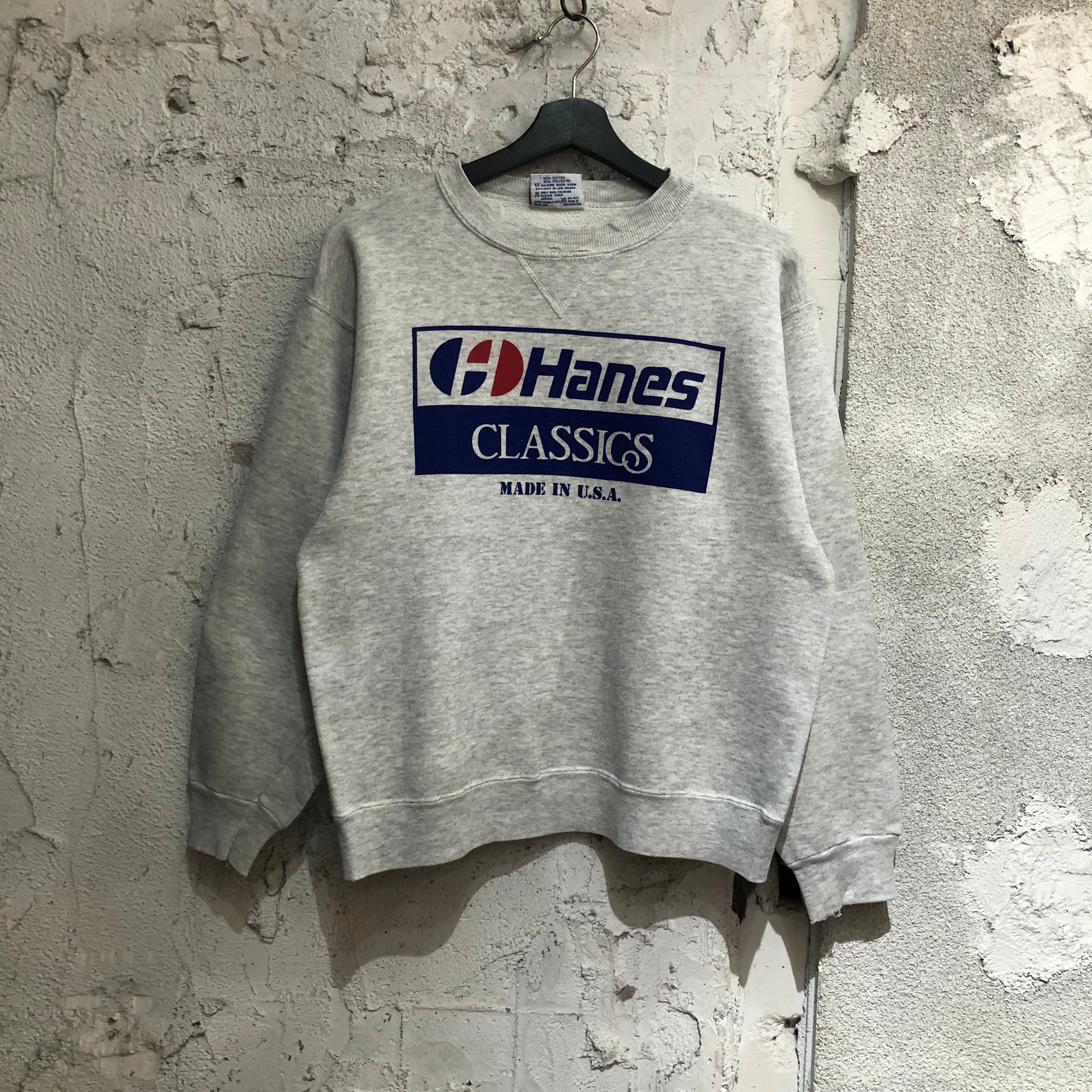 90's Hanes Classics / ヘインズ USA製 ロゴスウェット